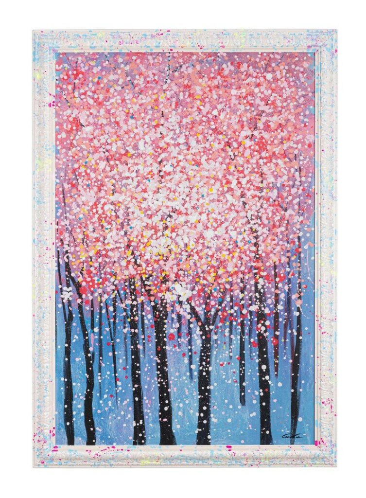 SPOTTY PAINTING W-FRAME 008 100X150