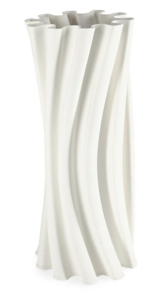 HAYLEE WHITE VASE H47