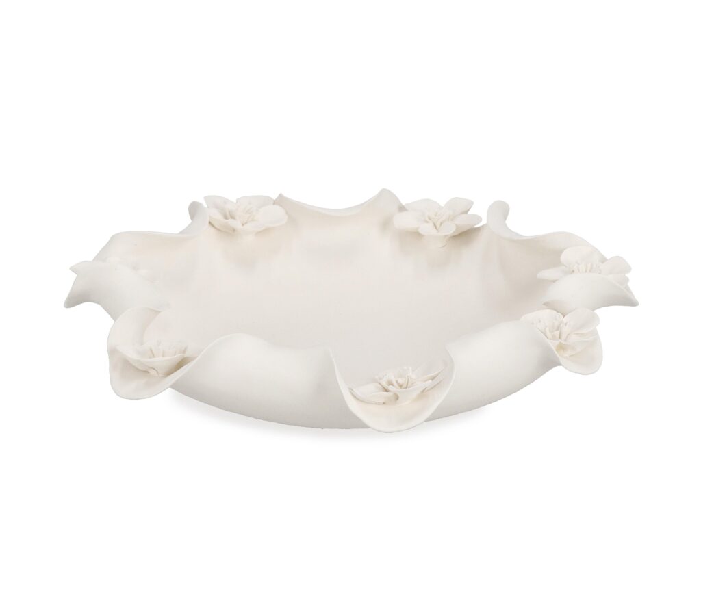 MINDE DECORATIVE WHITE BOWL D32