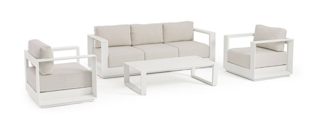 MOSES VAPOR SOFA SET4 W-CUSH YK15