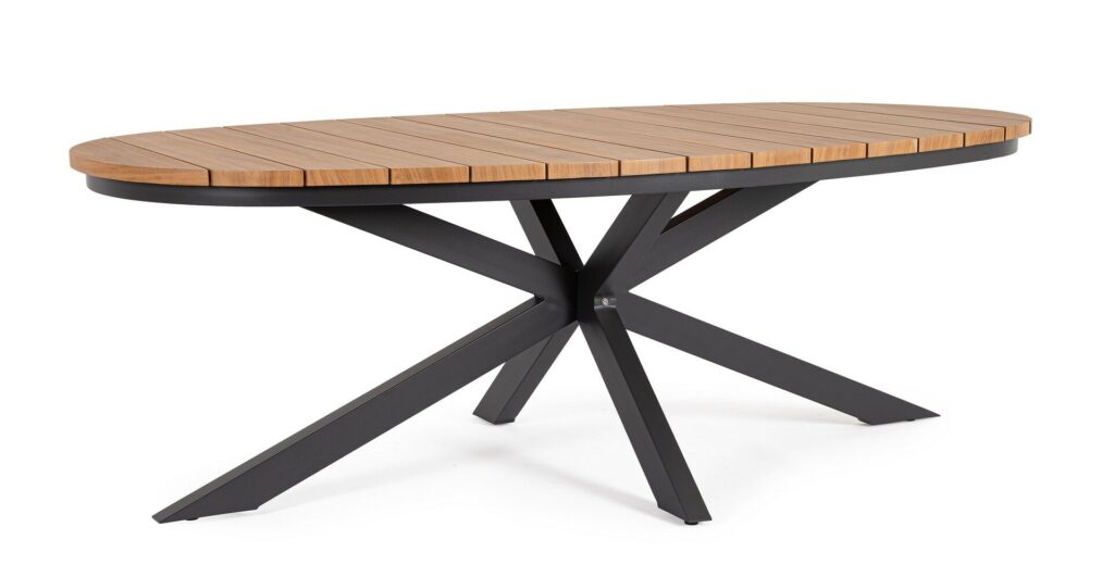 ZELMAR CHARCOAL YK13/NAT TABLE 218X115