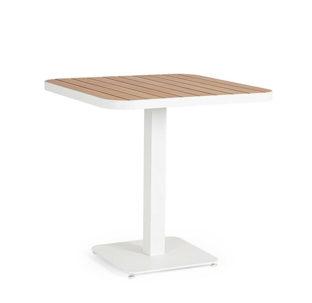 BELMAR WHITE TABLE 75X75 YK11