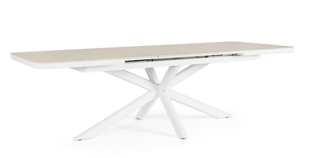 PASCAL WHITE EXT TABLE 200-260X100
