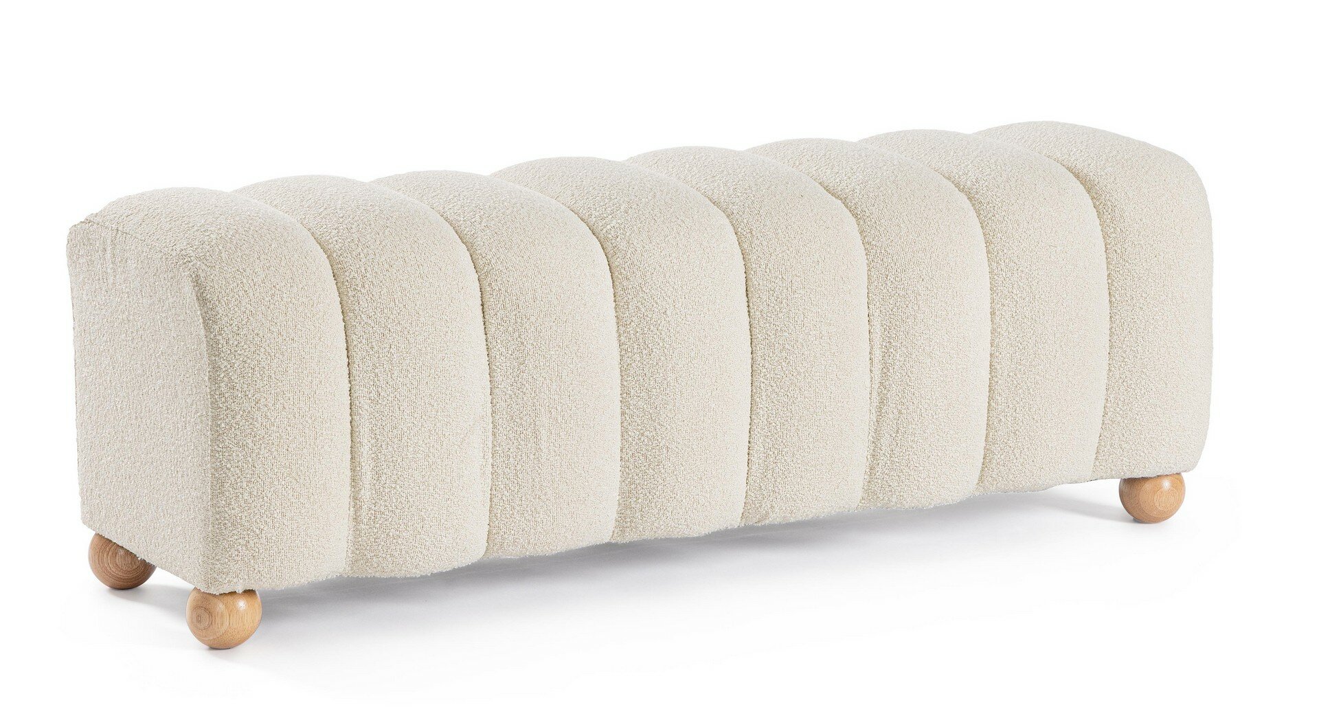 PANCA 2P ZORA BIANCO BOUCLE'