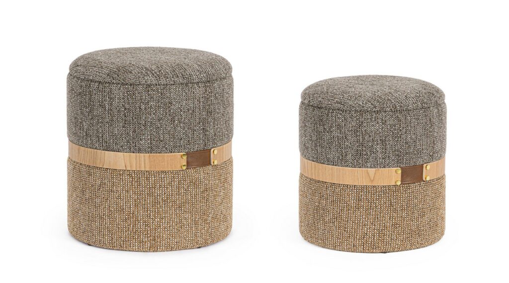 2ER SET POUF BEHÄLTER TALYA SAVANA