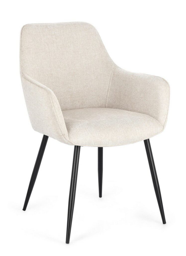 CHAISE AC-ACC CORA NOIR/BEIGE