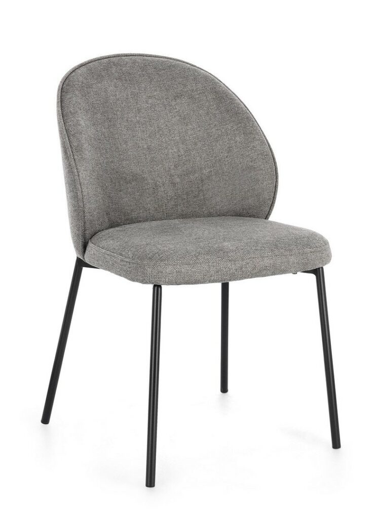 CHAISE WENDY NOIR/GRIS FONCÉ