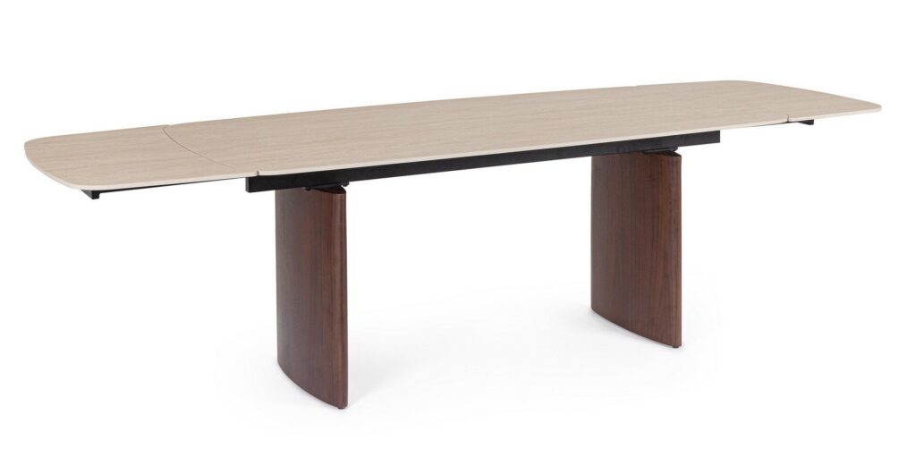 TAVOLO ALL. MAILIS 180/260X90 NOCE/TRAV.