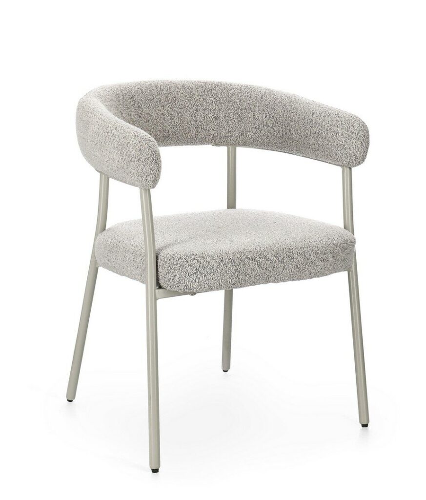 CHAISE  AC-ACC GIAELE GRIS CHAUD/TAUPE