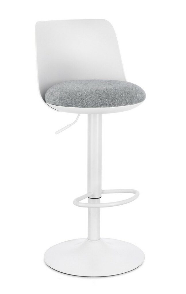 TABOURET DE BAR  LOWELL BLANC