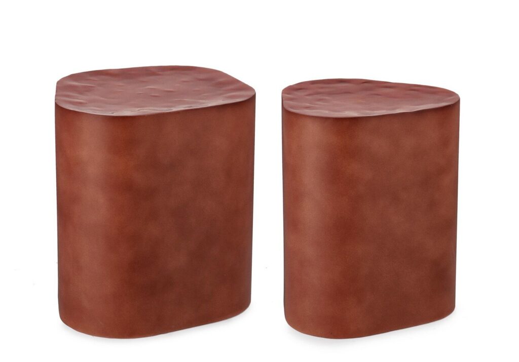 2ER SET BEISTELLTISCH JASLEEN TERRAKOTTA