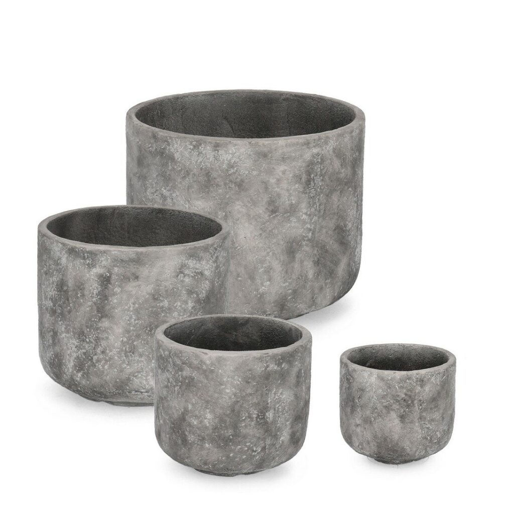 SET4 P-VASE MEILI RO GRIS