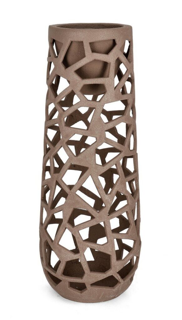 P.VASO CARVES TO MARRONE H120