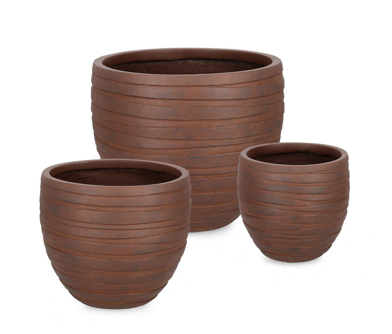 SET3 MACETERO STRIPS RED RUSTY ANTIGUO
