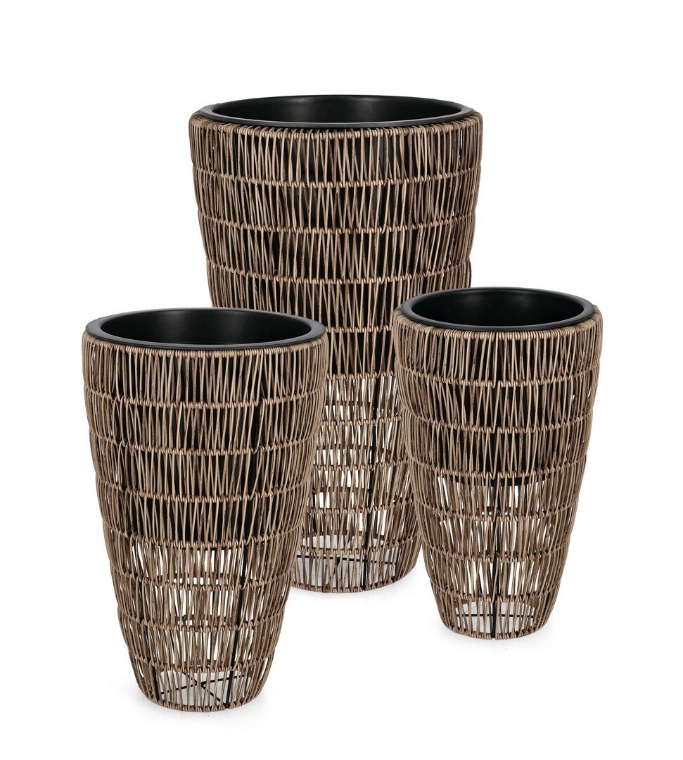 SET3 P.VASO AYUN C-VASO SVASATO MARRONE
