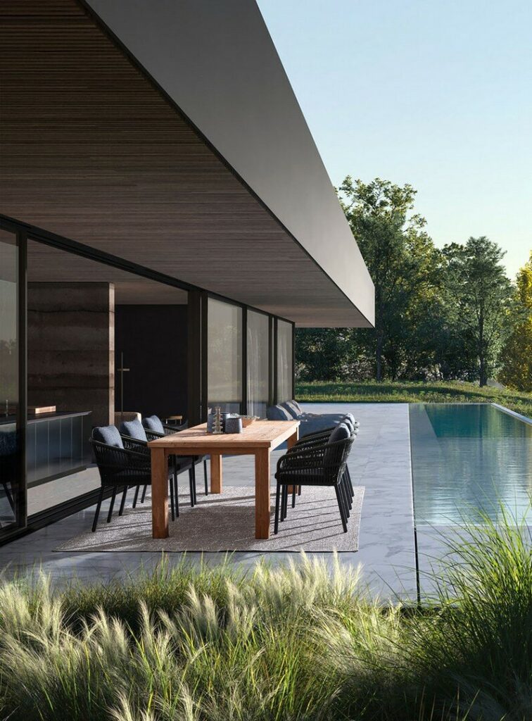TAVOLO BOUNTY 240X100 TEAK RICICLATO
