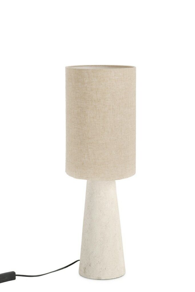 LÁMPARA MESA MARARA BEIGE H65,5