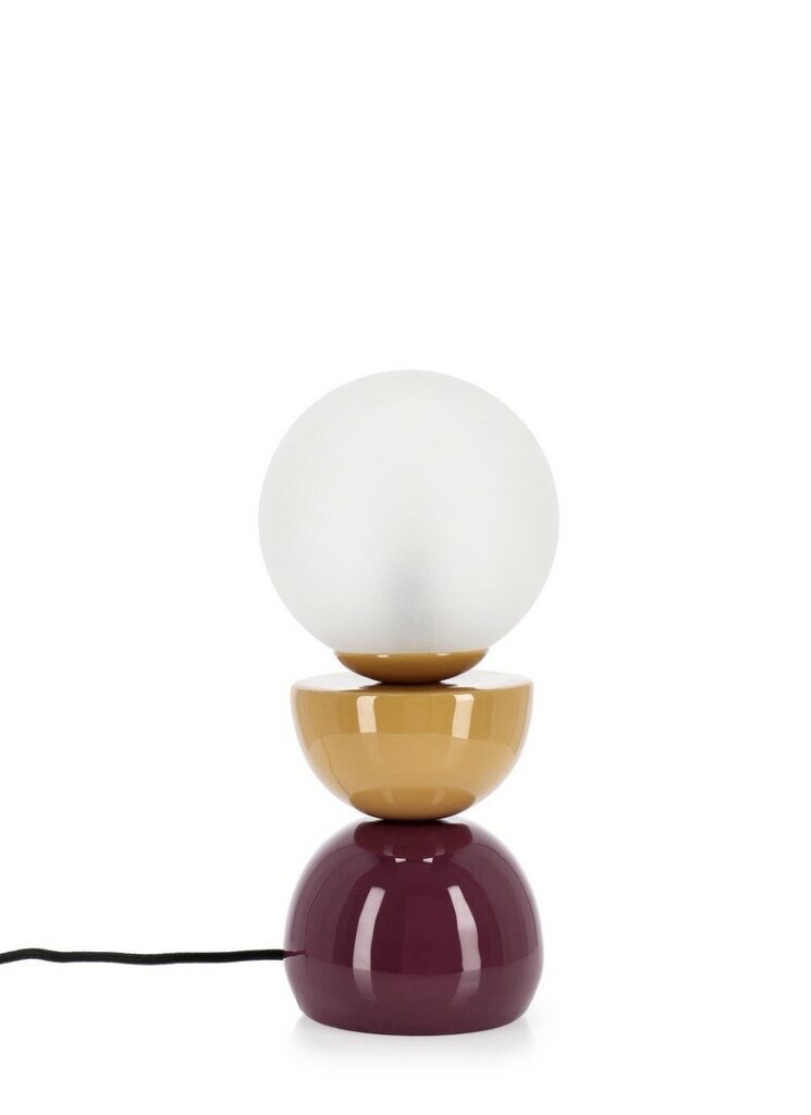 TISCHLAMPE MALTON SENF ROT H33