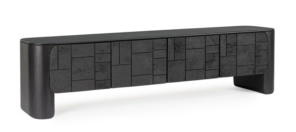 MUEBLE TV 4P SINNAR NEGRO