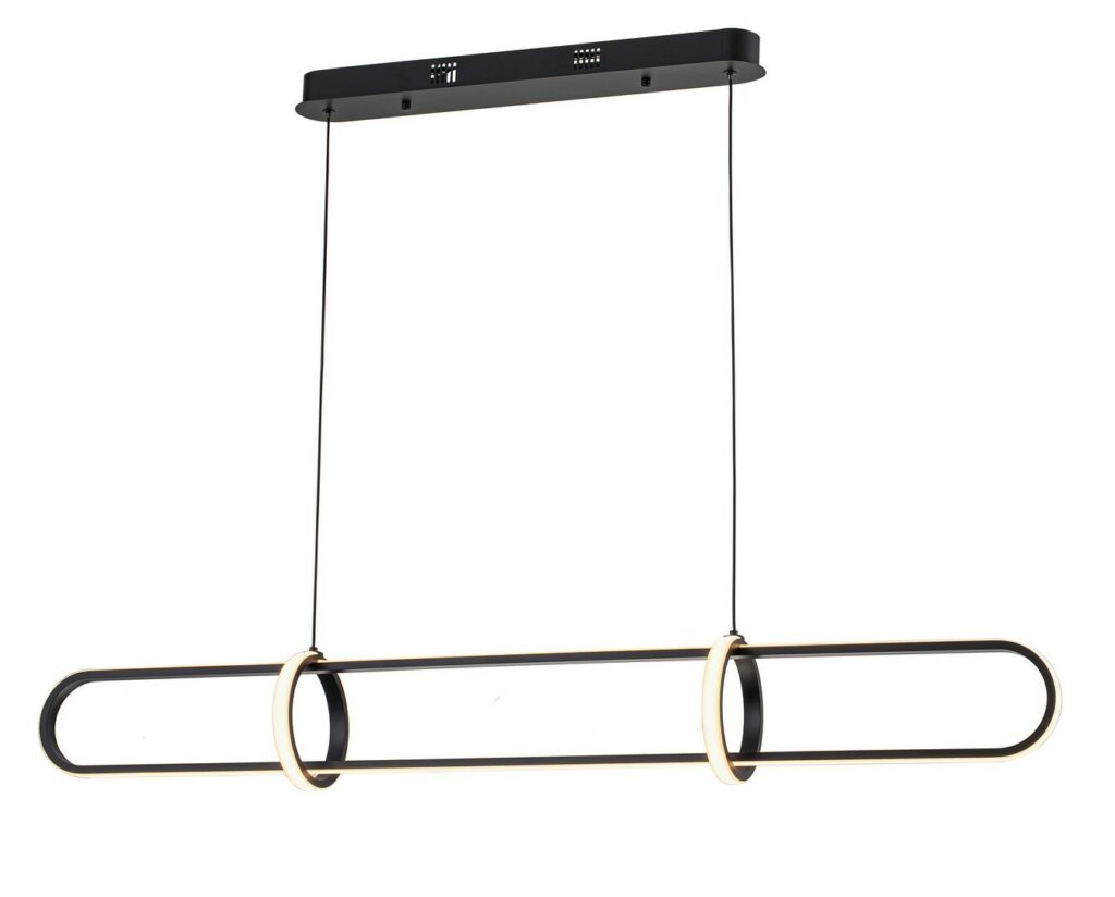 LAMPADARIO ALKEN NERO 120X15