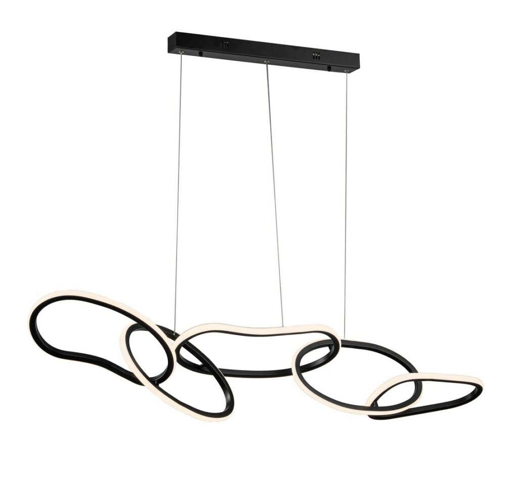 LAMPADARIO ALKEN NERO 120X28